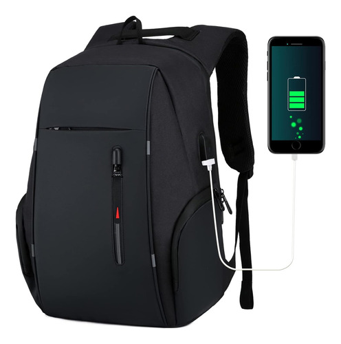 Mochila Urbana Notebook Puerto Usb Oxford 5 Cierres Circuit