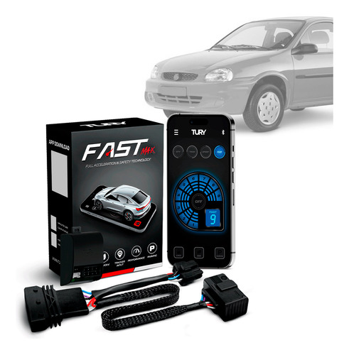 Módulo Acelerador Pedal Fast Com App Corsa 00 01 02 03 04 05