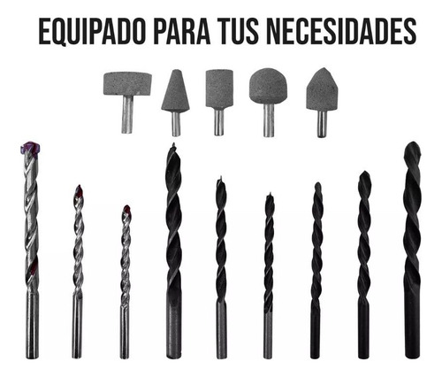 Kit Taladro Y Amoladora Angular Con Accesorios Fo1695 Forema