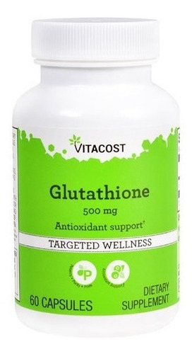 Glutationa Antioxidante 500mg Vitacost 60 Cápsulas Importado