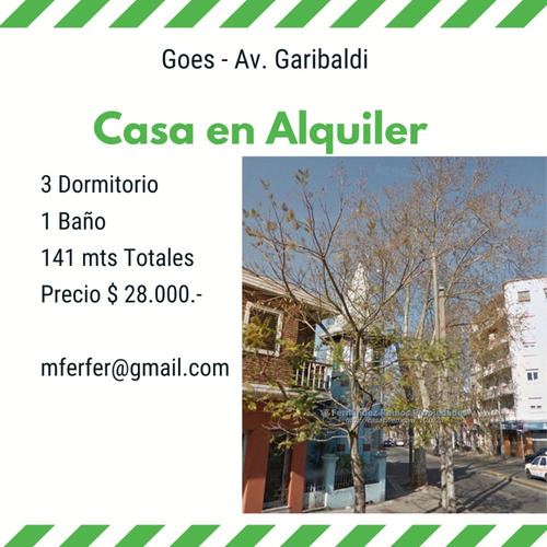 Alquilo Casa 3 Dormitorios