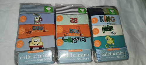 Set De 5 Bodys Carters 