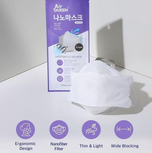 Mascarilla Air Queen - Diseño Ergonómico 3d - Nano Mask
