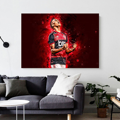 Lienzo Con Póster De Estrella De Fútbol Para Decoración De P