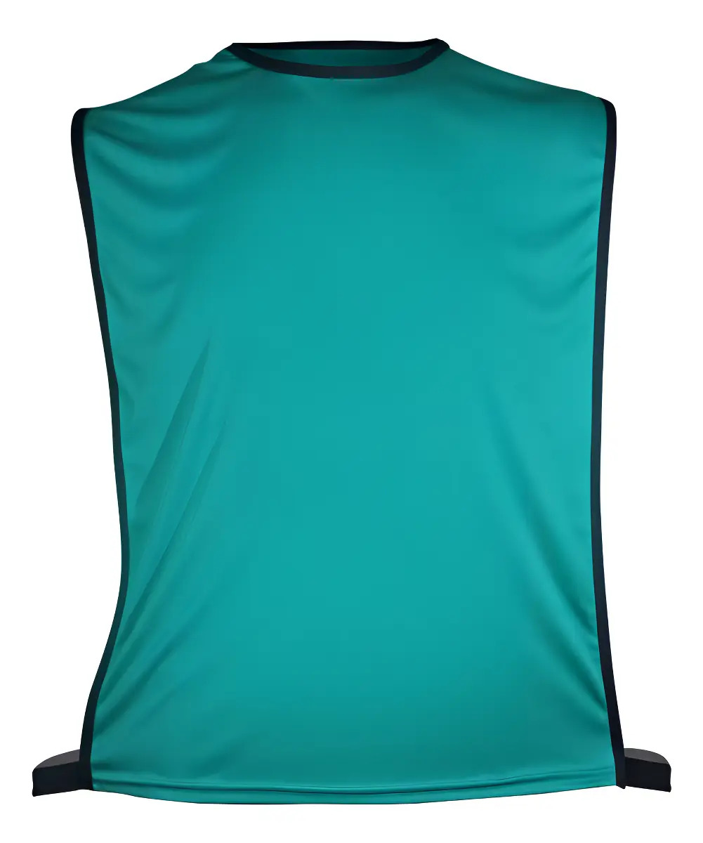 Kit 10 Coletes Infantís Poliéster Verde Tiffany Aberto Laterais Nata Sports