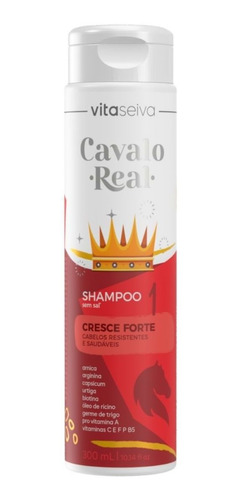 Imagem 1 de 9 de Shampoo Sem Sal Cavalo Real 300ml Lançamento Vs