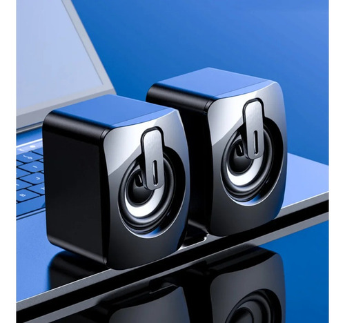 Wv Mini Altavoz De Escritorio Rgb Usb 2.0 De 3,5 Mm De