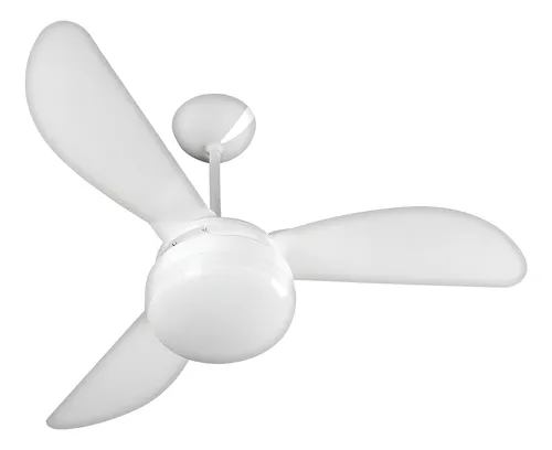 Ventilador De Teto Ventisol Fênix E-27 Branco 130w Com 3 Pás De P...