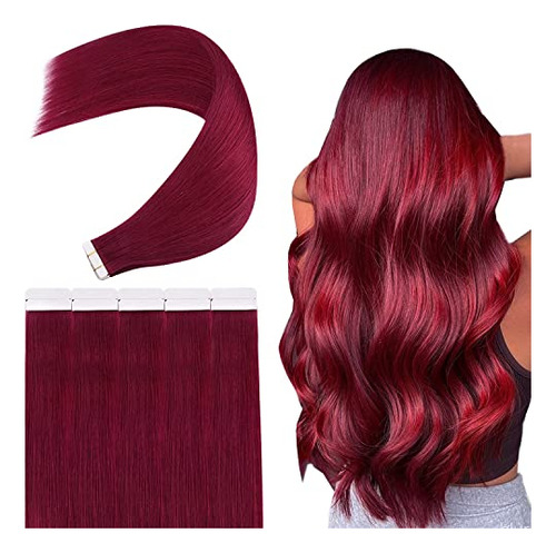 Jovenver Burgundy Cinta En Extensiones De Pelo 16 1qnss