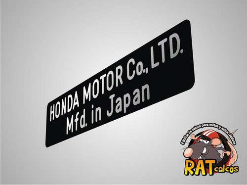 Calco Honda Benly / Honda Motor Co.