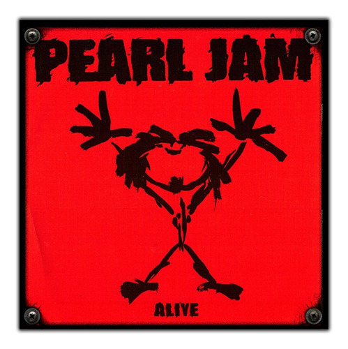#72 - Cuadro Decorativo Vintage / Pearl Jam No Chapa Rock
