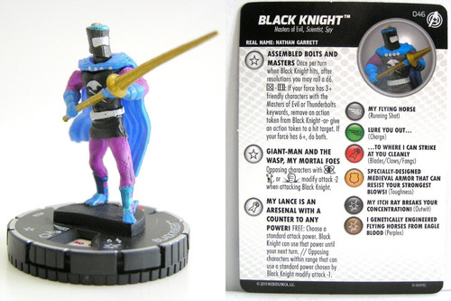 Heroclix Black Knight #046 Captain America And The Avengers