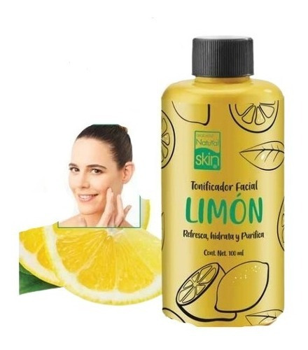 Tónico Facial De Limón Refresca Hidrata Y Purifica 