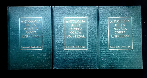 Completa 3 Libros Antologías De La Novela Corta Universal