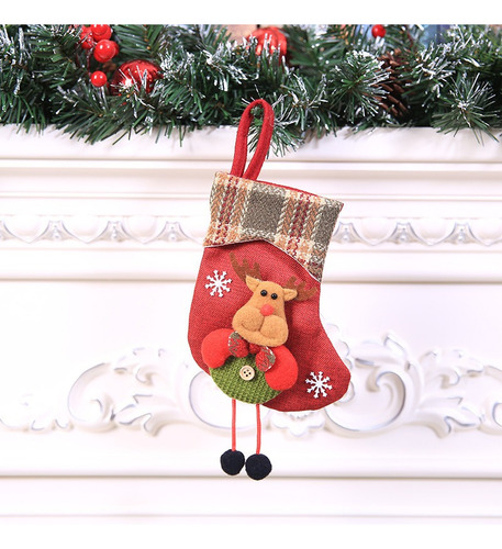Set De 8 Botas Pequeñas Navideñas