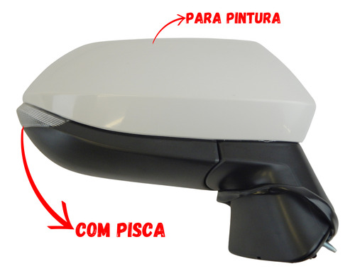 Retrovisor Corolla Xei 2022 2023 Sem Rebatimento Direito