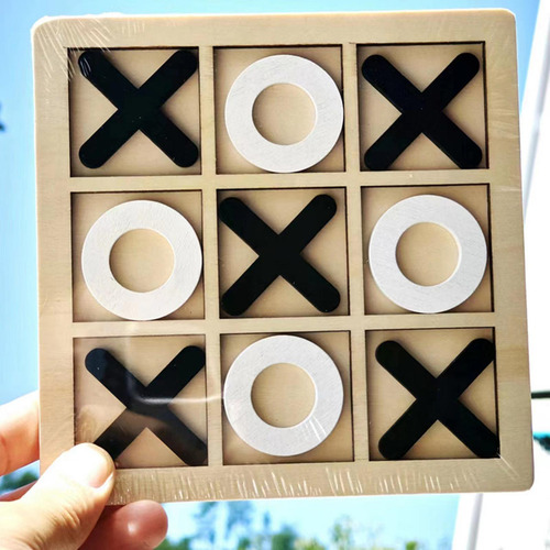 3 Juego De Mesa Toe, Noughts And Crosses, En Y Negro