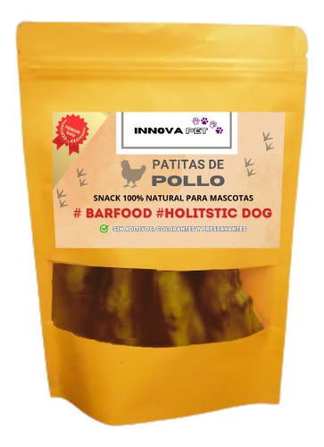 Snack Deshidratado Para Mascotas - Patas De Pollo