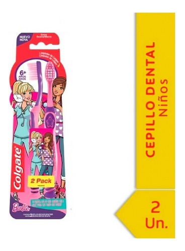 Cepillo De Dientes Smile Barbie Kids Colgate X2cep (edad 6+)