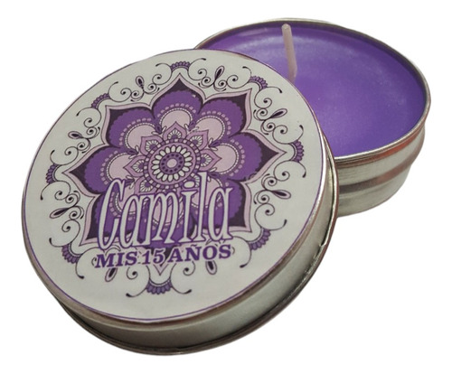 Velas Perfumadas En Lata X10uni - Souvenir Bautismo Comunion