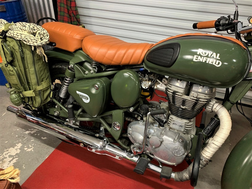 Imagem 10 de 17 de Royal Enfield Green Battle 500 Classic Verde 13 Mil Km 2017