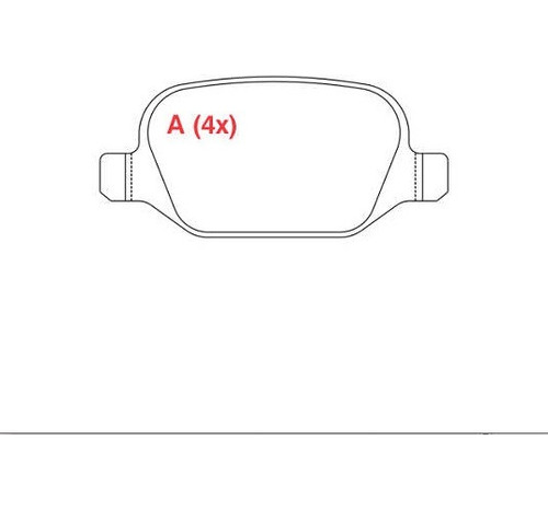 Pastilha Freio Traseira Fiat Linea 1.9 Willtec Pw748