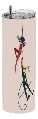Termo Skinny Café Miraculous Las Aventuras De Ladybug #13