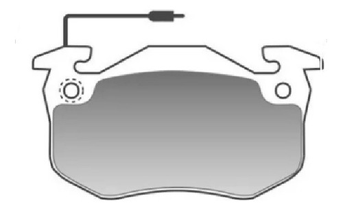 Pastilla Freno Plasbestos Renault Express 95/ Twingo 93/