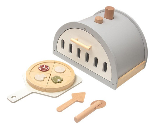 Juego De Juguetes De Pizza De Madera Juego De Rol De