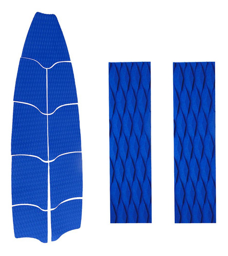 2 Piezas Almohadilla Longboard Cubierta De Cola Para De Azul