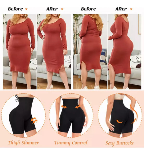 2pz Panty Faja Short Reductora Abdomen Moldeadora Para Mujer