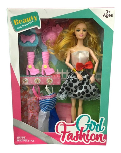Muñecas Tipo  Barbie Princesas Con Accesorios Para Niñas