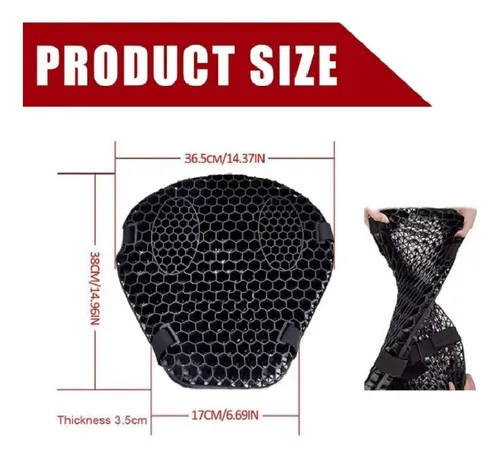 Almohadilla De Moto Universal Honeycomb 3d A Prueba De Golpe