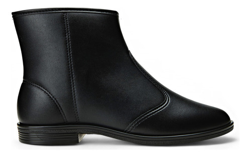 Bota Casual Feminina Cano Curto Com Zíper Beira Rio