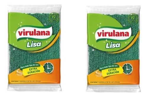 Pack X2 Esponja Lisa Los Usos Extra Duracion Virulana