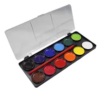 Comprar Paleta Acuarela Para Niños De 12 Colores Mas Pincel