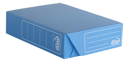 Caja De Archivo Plástica A4 Plana 33x24x9 Cm Azul