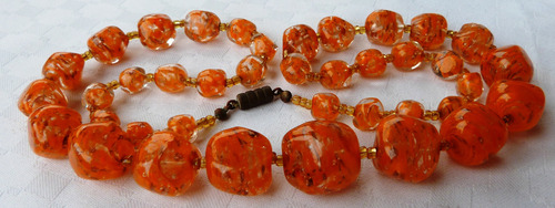 Monijor62-antigua Coleccion Collar Cuentas Cristal 60 Cmts (Usado)