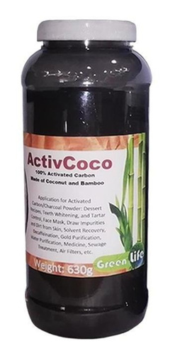 Carbón Activado En Polvo Orgánico, Mxobc-004, 630g, Carbón A