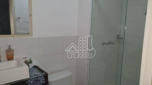 Apartamento Com 3 Dormitórios À Venda, 77 M² Por R$ 340.000,00 - Maria Paula - São Gonçalo/rj - Ap4303