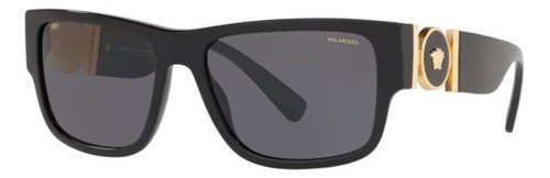 Gafas de sol Versace Ve4369 Gb1/8158 polarizadas de color gris con lente negra
