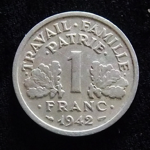 Francia 1 Franco 1942 Mb Km 902.1 Segunda Guerra