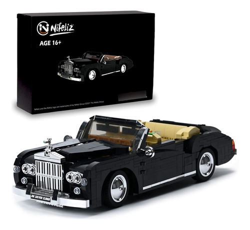 Nifeliz Retro Car Silver Cloud Moc Bloques