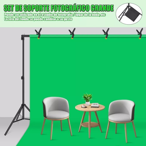 Suporte Fundo Infinito Chroma Key 3x2m + Bolsa + Sacos Areia