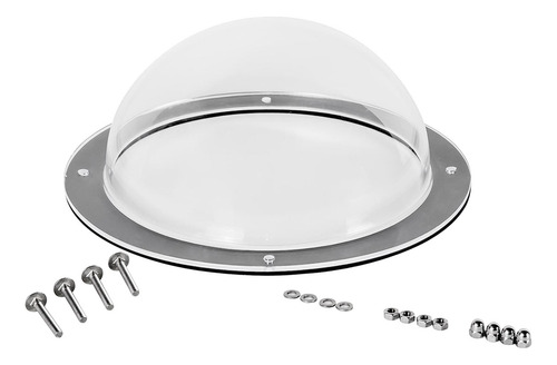 Perro Valla Ventana Domo Claro Paisaje Exterior Visor Para