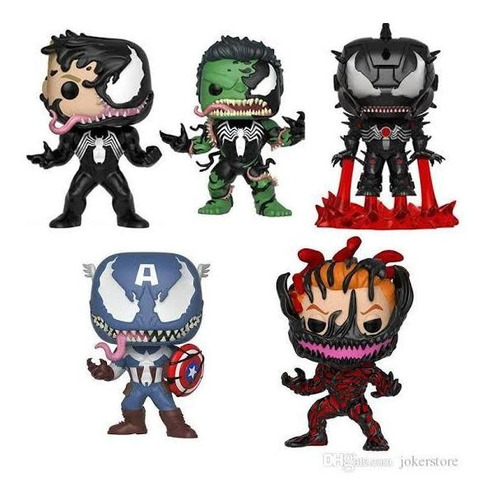 Funko Pop Venomizados Set 5 Piezas (Usado)