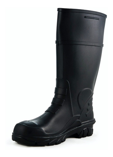Bota Bata Titanium Pvc Hule Negra Casquillo Industria Lluvia