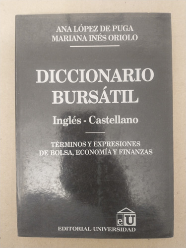 Diccionario Bursatil Inglés-castellano - De Puga Y Oriolo