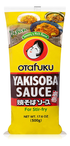 Salsa Yakisoba Para Fideos Salteados Japoneses, Salsa Vegana
