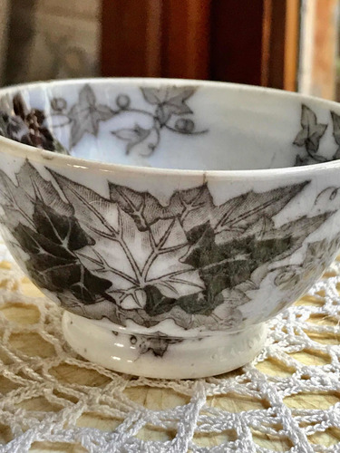 Antiguo Bowl De Loza Francesa Sarreguemines